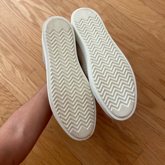 Rag and Bone High Top Beige Leather Sneakers - Picture 3 of 6